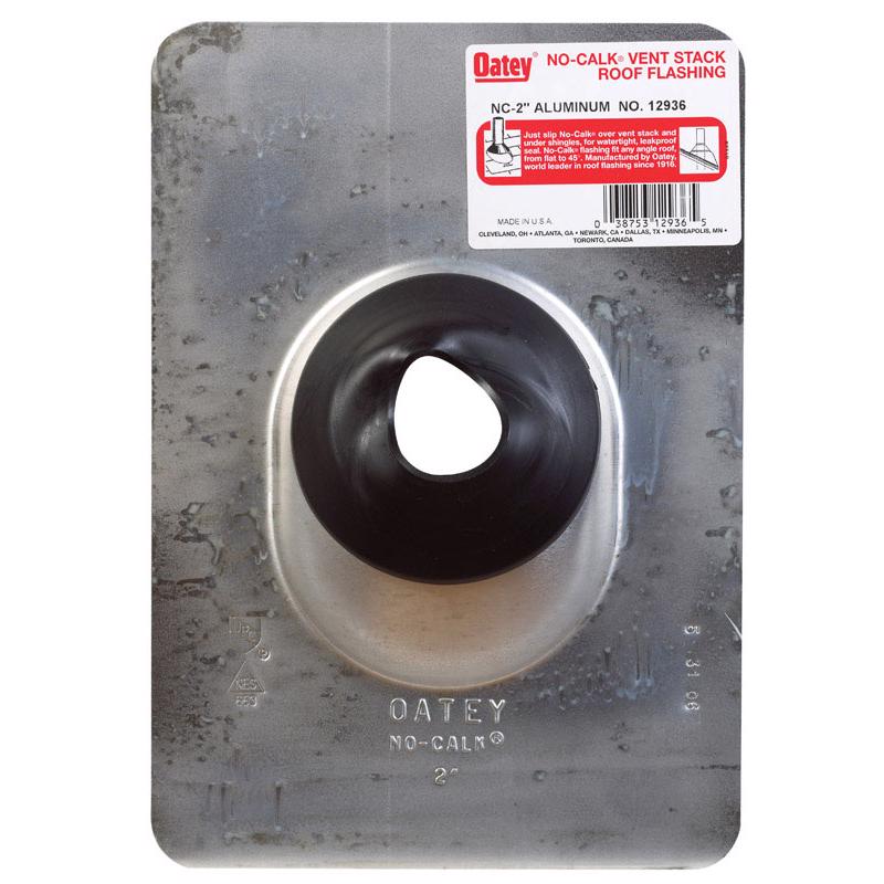 Oatey, Oatey No-Calk 9 in. W x 12-1/2 in. L Solin de toit en aluminium argent