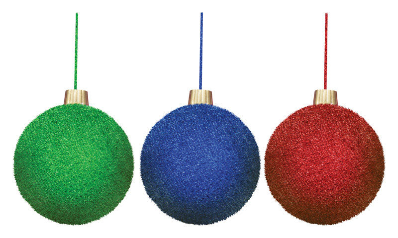 Occasions, Occasions Tinsel Ornament Multicolored Polyester 1 pk