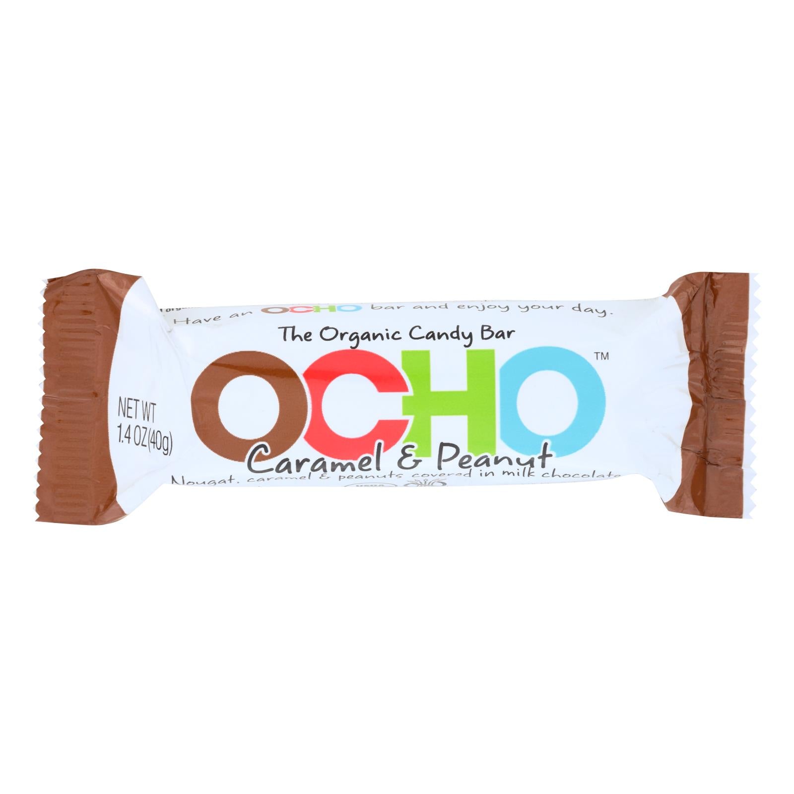 Ocho Candy, Ocho Candy - Candy Bar Crml/peanut - Case of 12-1.5 OZ (Pack of 12)