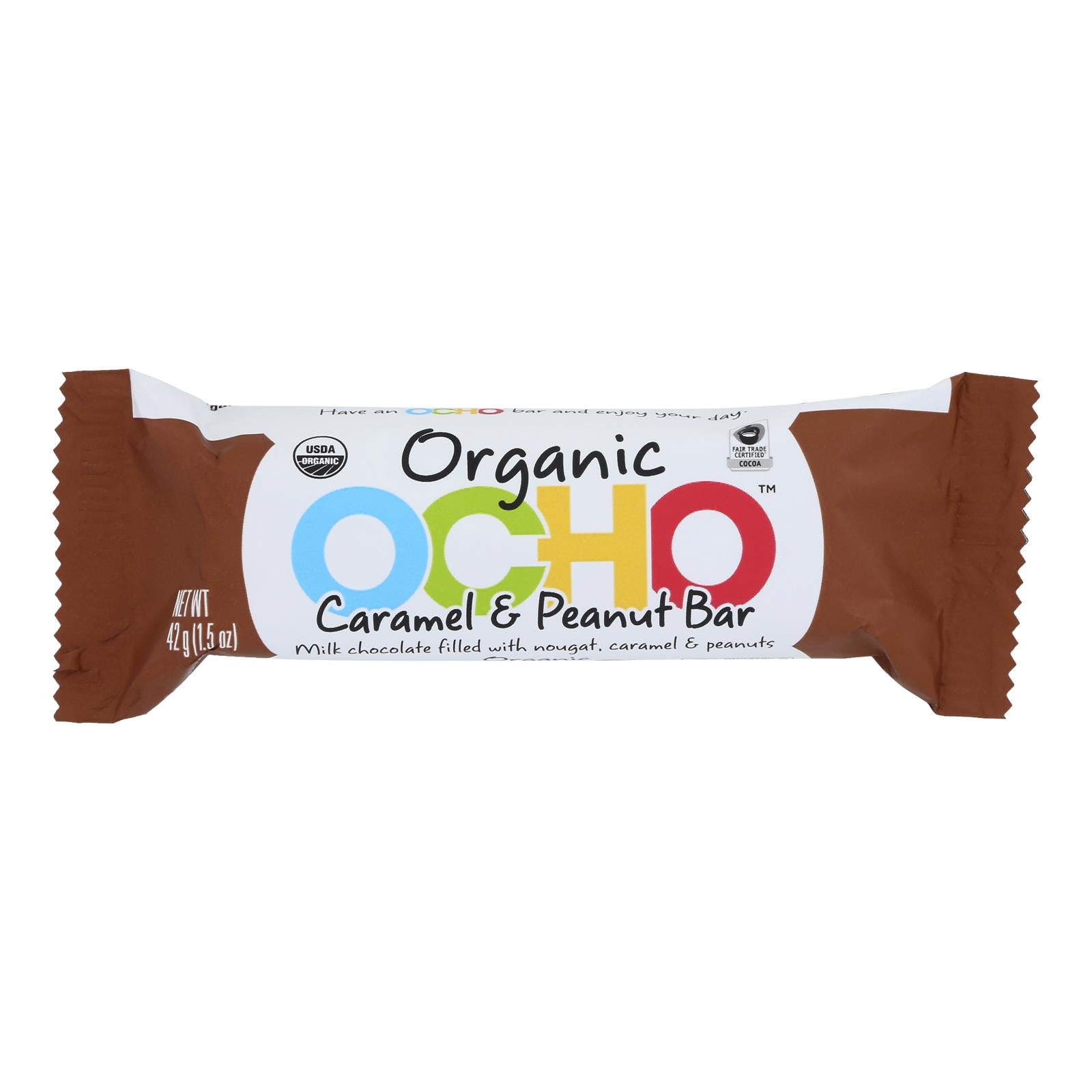 Ocho Candy, Ocho Candy - Candy Bar Crml/peanut - Case of 12-1.5 OZ