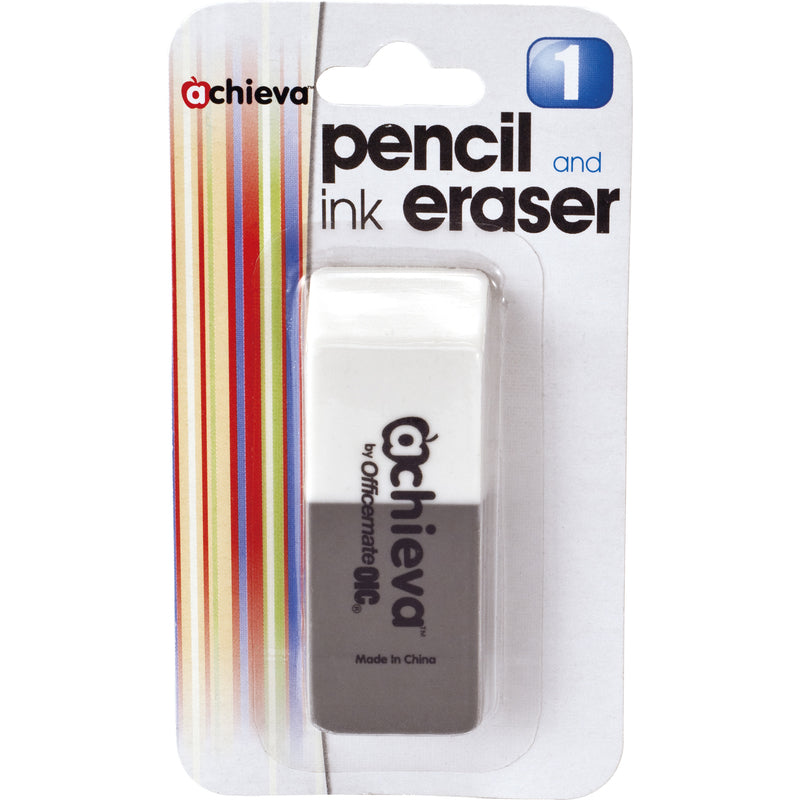 OFFICEMATE LLC, Officemate Gray/White crayon et gomme à encre 1 pk