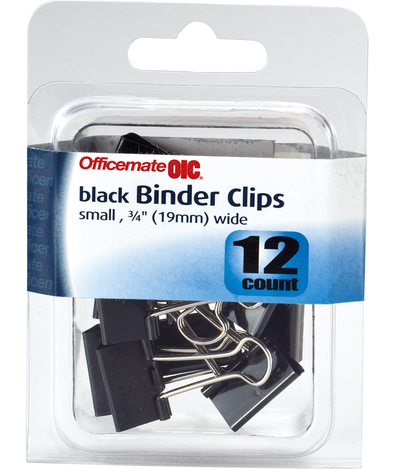 OFFICEMATE LLC, Officemate International 31085 3/8" Small Black Binder Clips