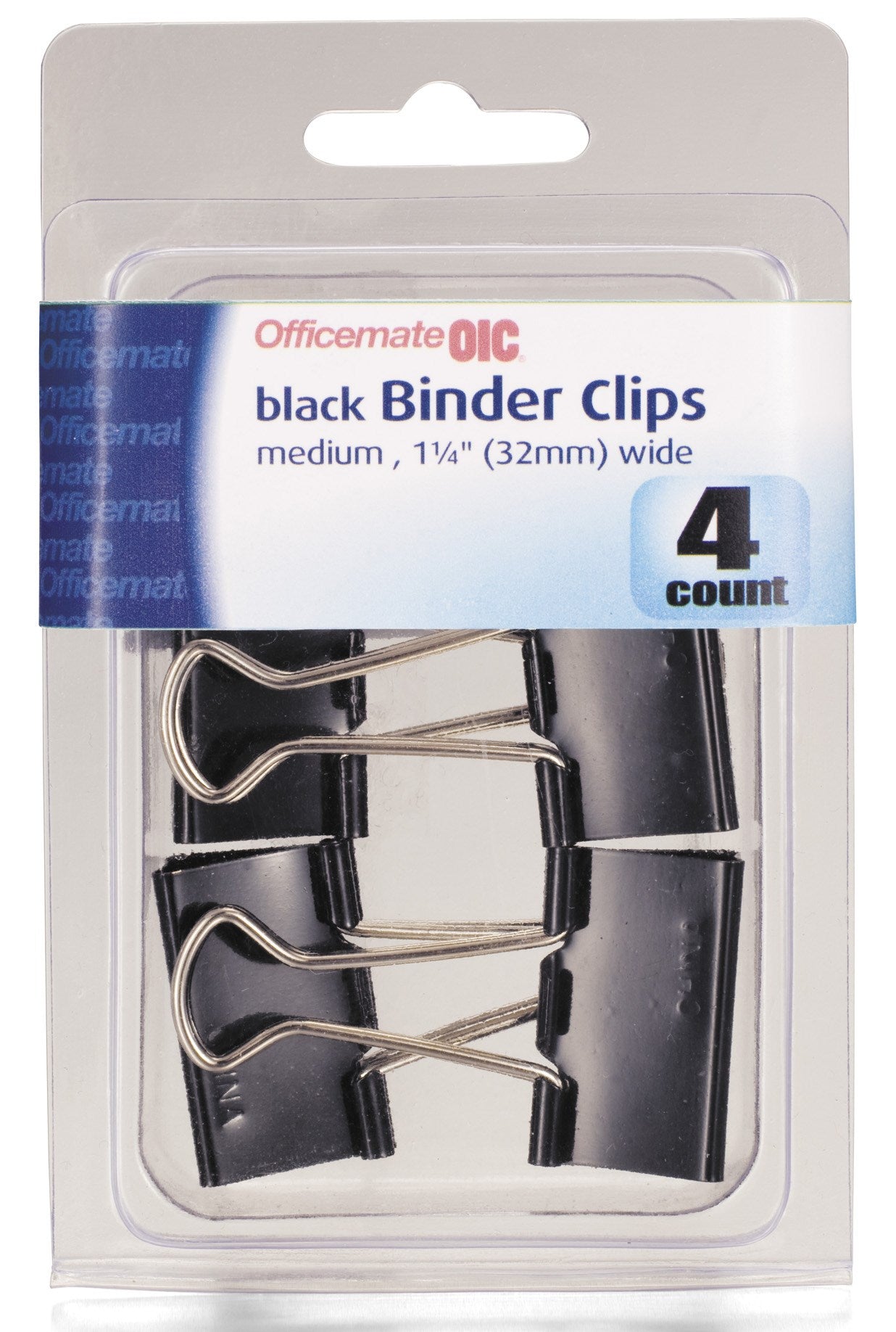 OFFICEMATE LLC, Officemate International 31086 5/8" Medium Black Binder Clips