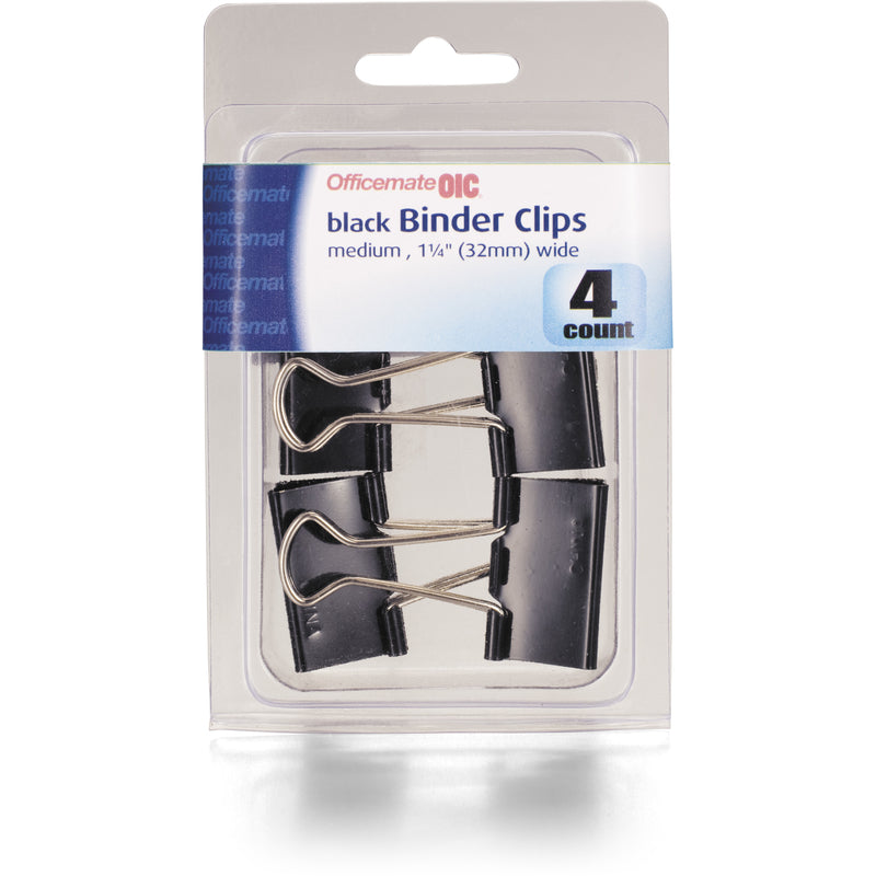 OFFICEMATE LLC, Officemate International 31086 5/8" Medium Black Binder Clips