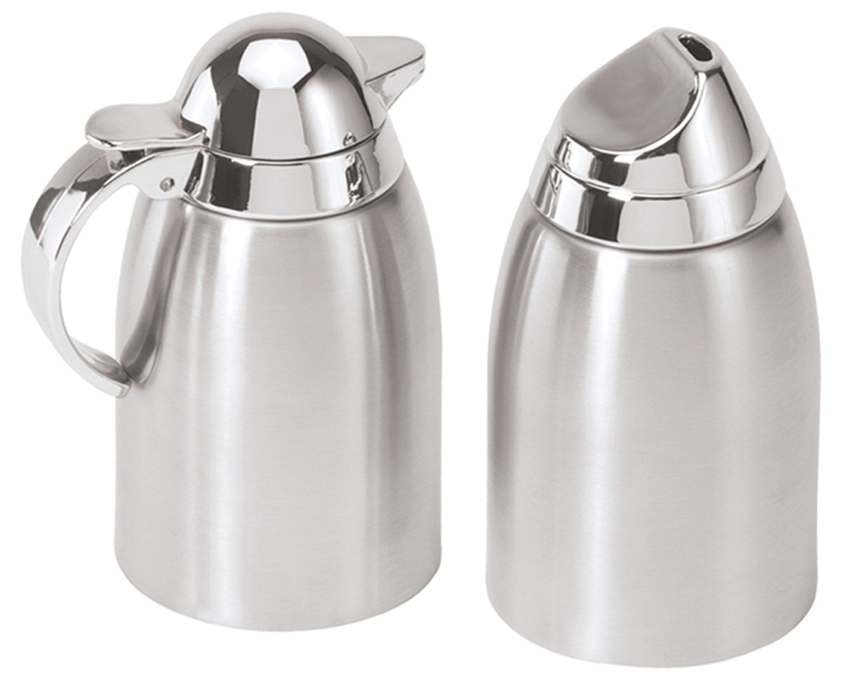 ASDAK INTERNATIONAL, Oggi Brew Silver Stainless Steel Set de sucre et de crémier en acier inoxydable 2-3/4 in. D 2 pc