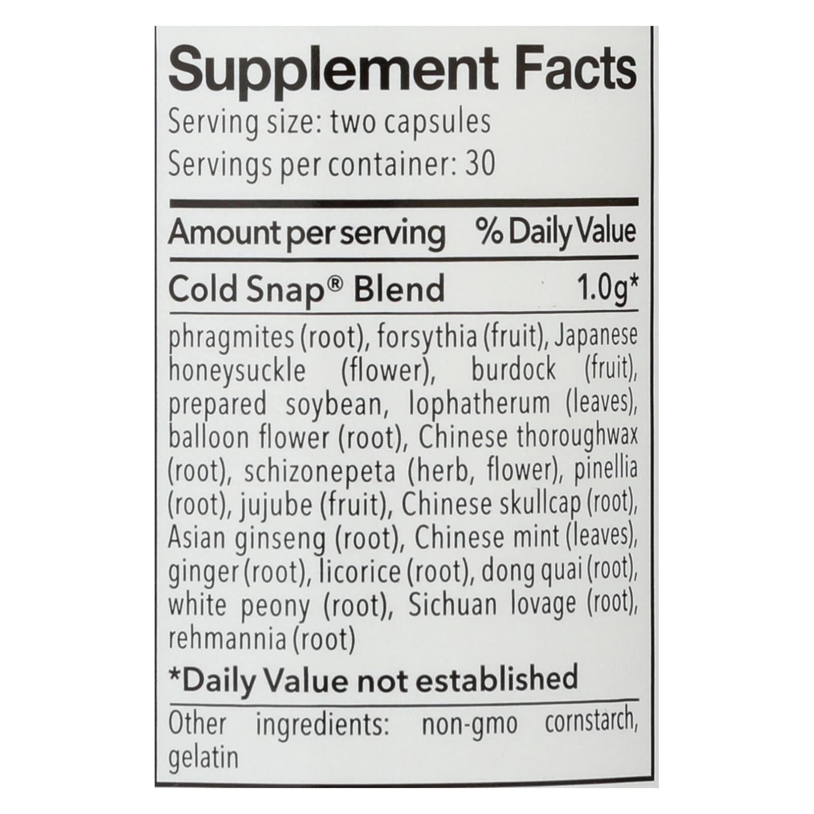 Ohco, Ohco Cold Snap Caps - 60 Capsules