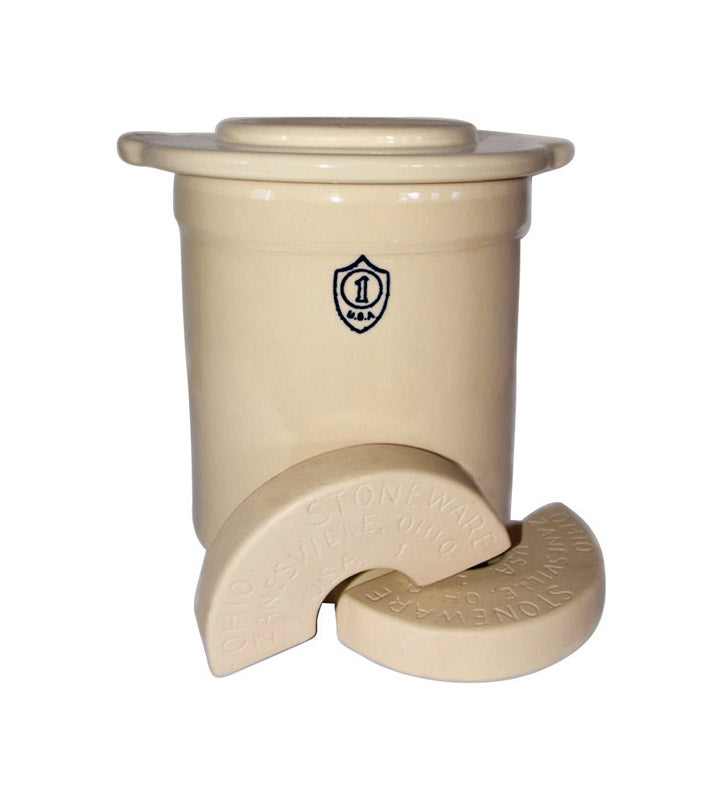 OHIO STONEWARE LLC, Ohio Stoneware Crock Set 1 gal 3 pc