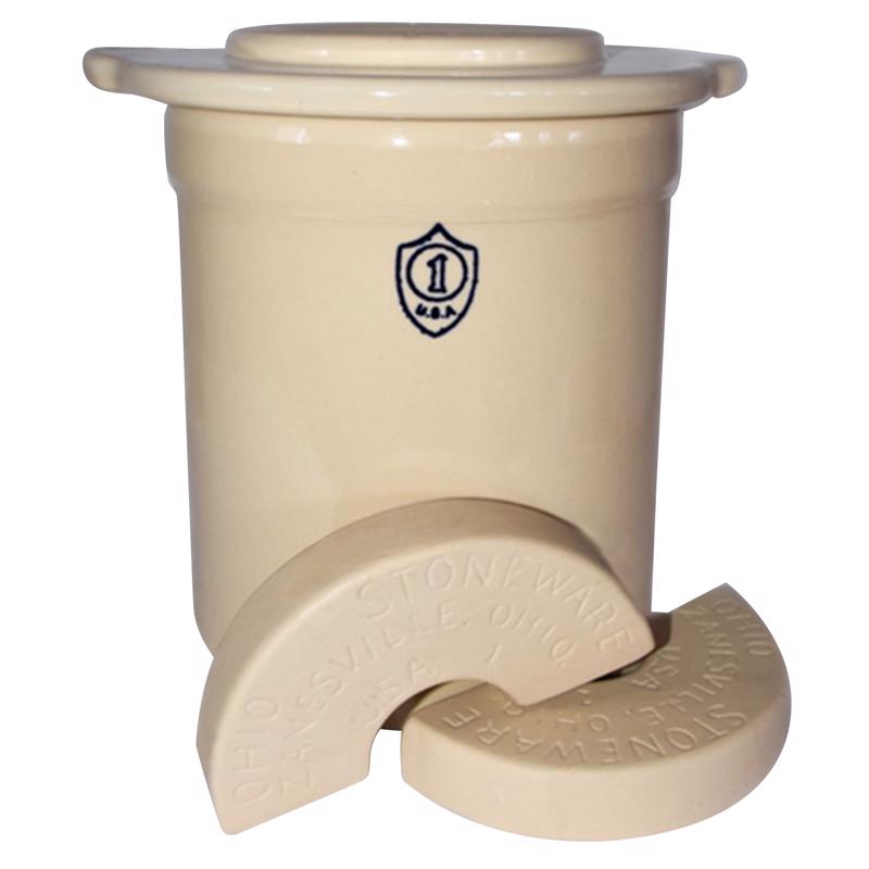 OHIO STONEWARE LLC, Ohio Stoneware Crock Set 1 gal 3 pc