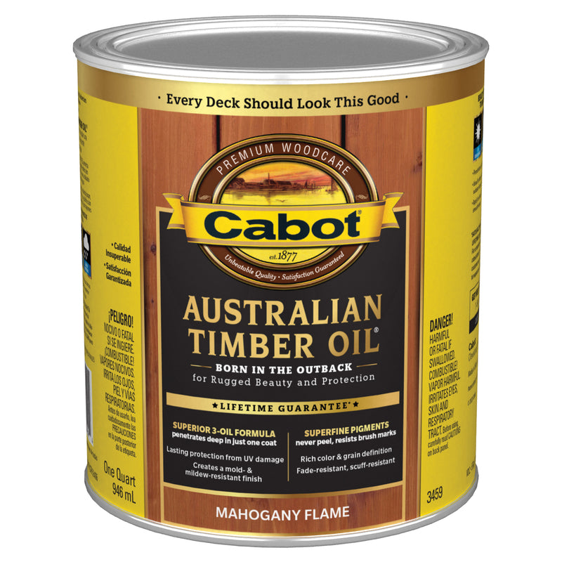 CABOT SAMUEL INC, Oil Aust Tmbr Mahogny Qt (Case Of 4)