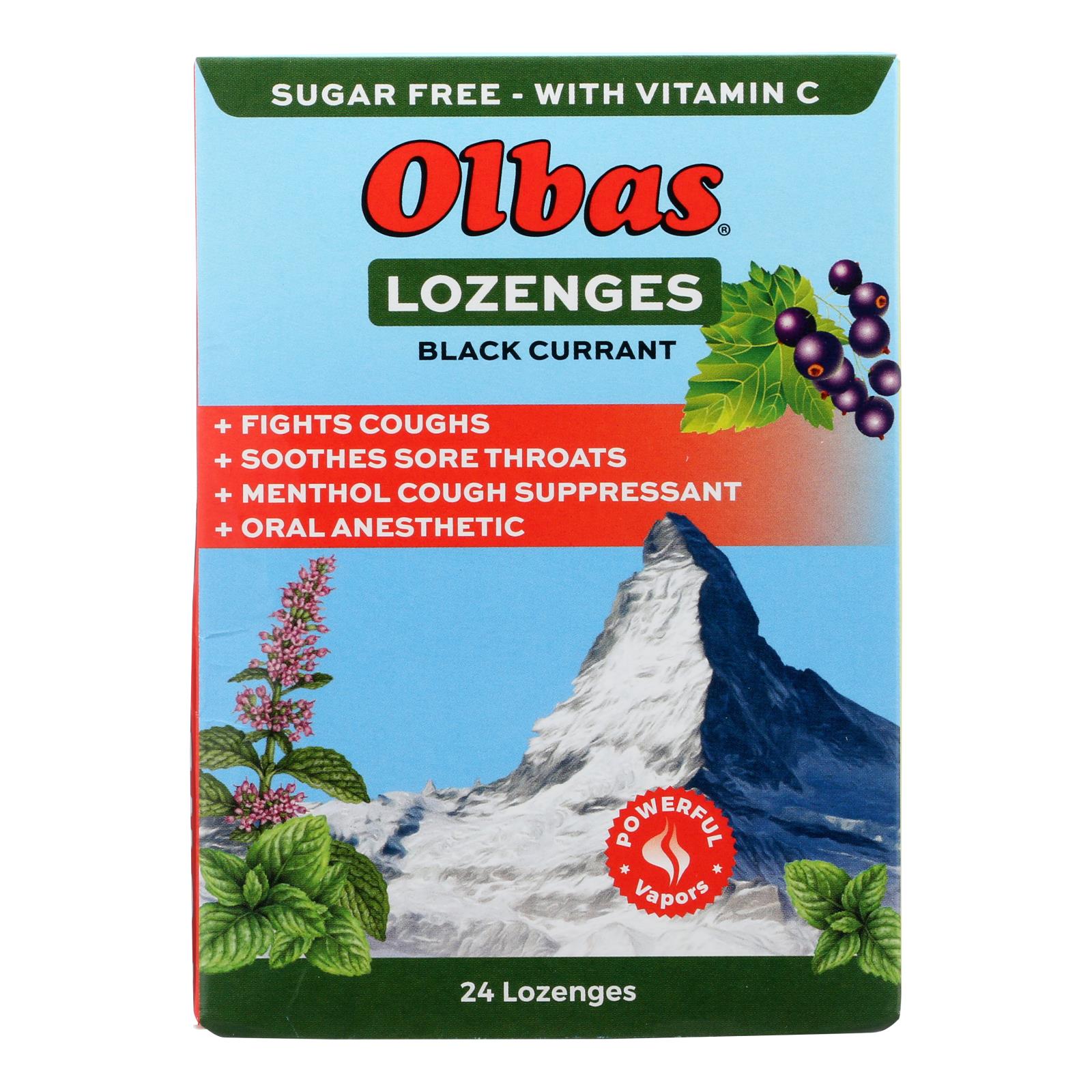 Olbas, Olbas Pastilles Cassis Menthol - 1 pièce - 24 CT