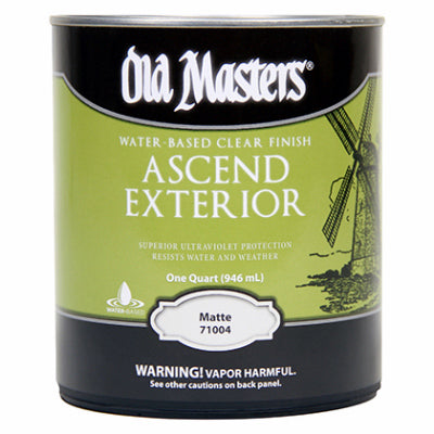 DIAMOND VOGEL INC, Old Masters Ascend Exterior Matte Clear Water-Based Finish 1 qt