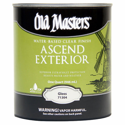 DIAMOND VOGEL INC, Old Masters Ascend Gloss Clear Water-Based Finish 1 qt (Pack of 4)