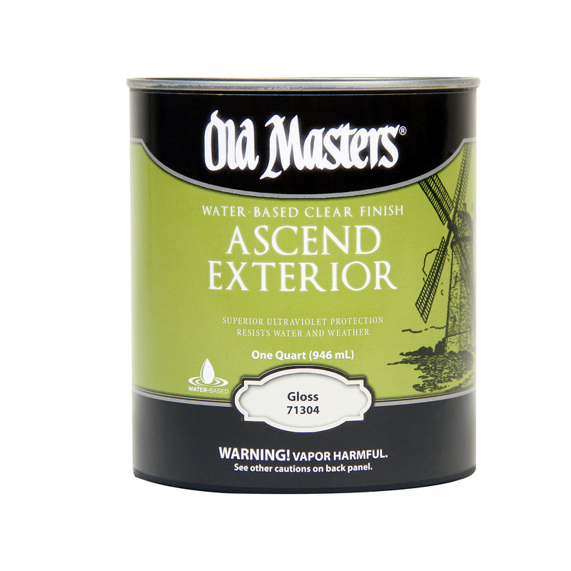 DIAMOND VOGEL INC, Old Masters Ascend Gloss Clear Water-Based Finish 1 qt (Pack of 4)