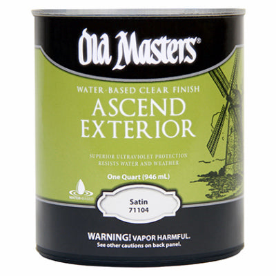 DIAMOND VOGEL INC, Old Masters Ascend Satin Clear Water-Based Finish 1 qt (Pack of 4)