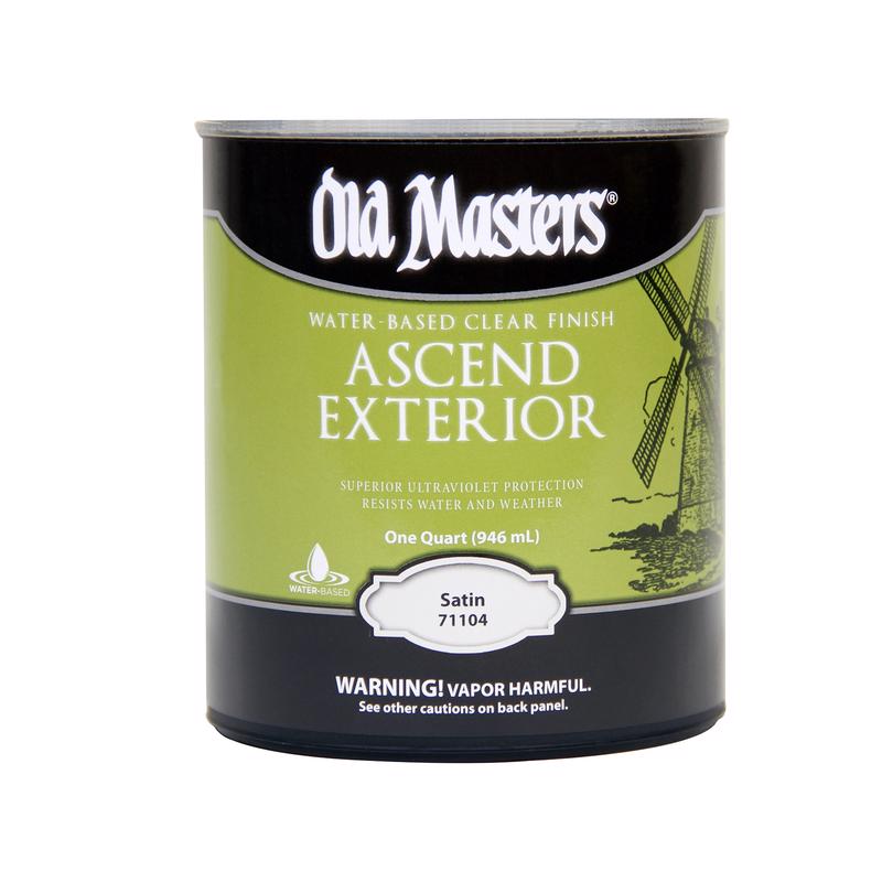 DIAMOND VOGEL INC, Old Masters Ascend Satin Clear Water-Based Finish 1 qt (Pack of 4)