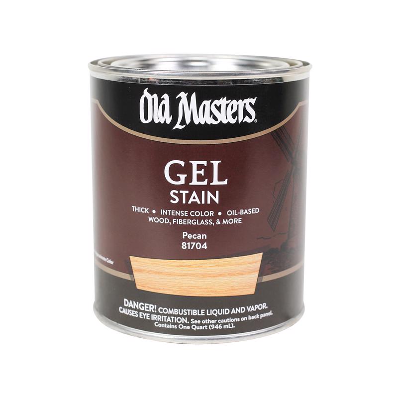 DIAMOND VOGEL INC, Old Masters Gel Stain Pecan Semi-Transparent à base d'huile Alkyd 1 qt (Pack 2)