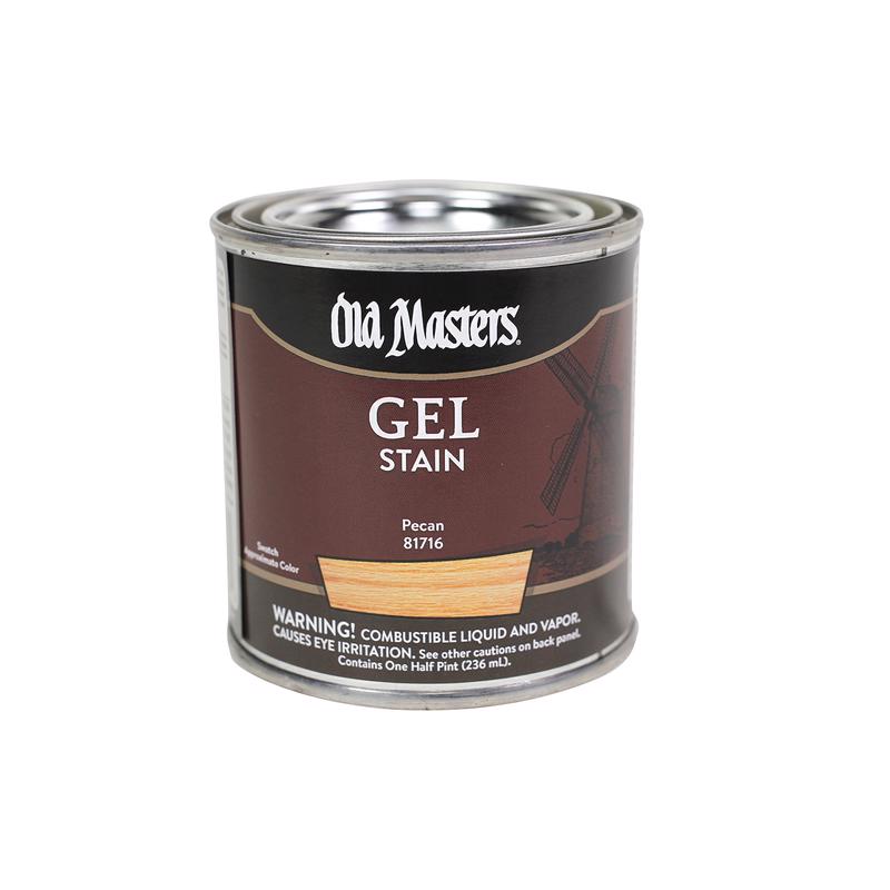 DIAMOND VOGEL INC, Old Masters Gel Stain Semi-Transparent Pecan Oil-Based Gel Stain 0.5 pt (Pack of 6)