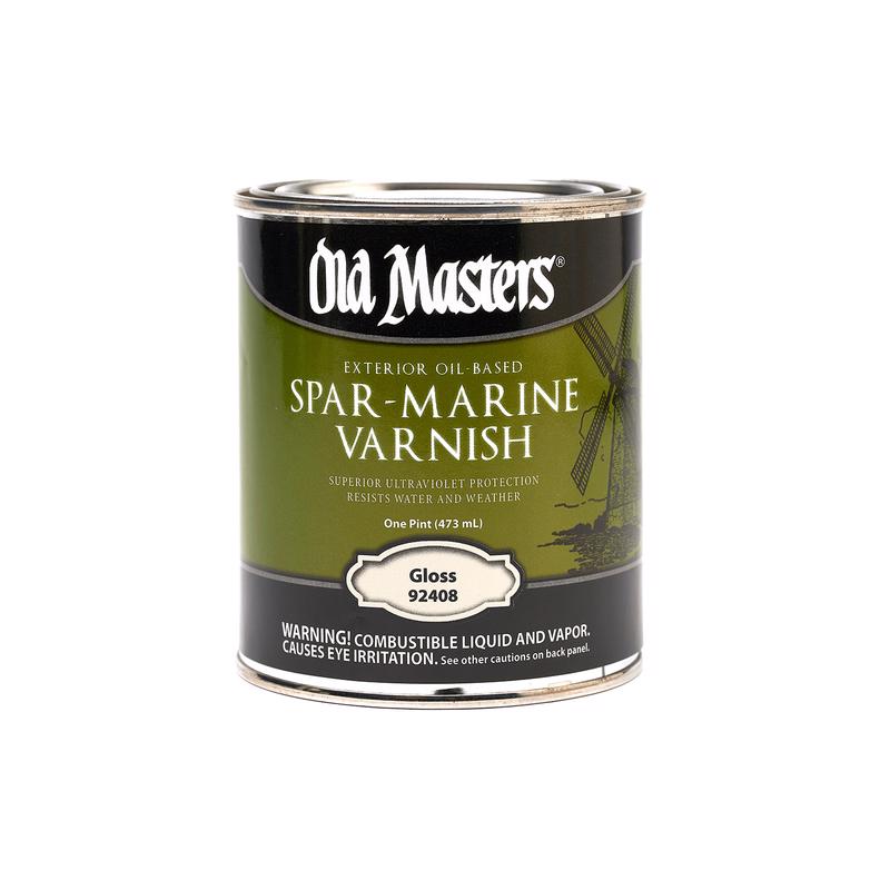 DIAMOND VOGEL INC, Old Masters Gloss Clear Oil-Based Marine Spar Varnish 1 pt (Pack de 6)