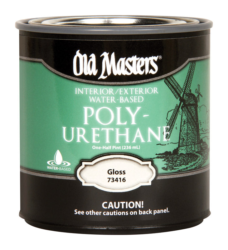 VOGEL PAINT & WAX INC, Old Masters Gloss Clear Polyurethane à base d'eau 0.5 pt. (Pack de 6)