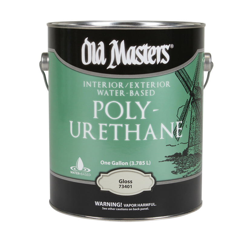 VOGEL PAINT & WAX INC, Old Masters Gloss Clear Water-Based Polyurethane 1 gal (paquet de 2)