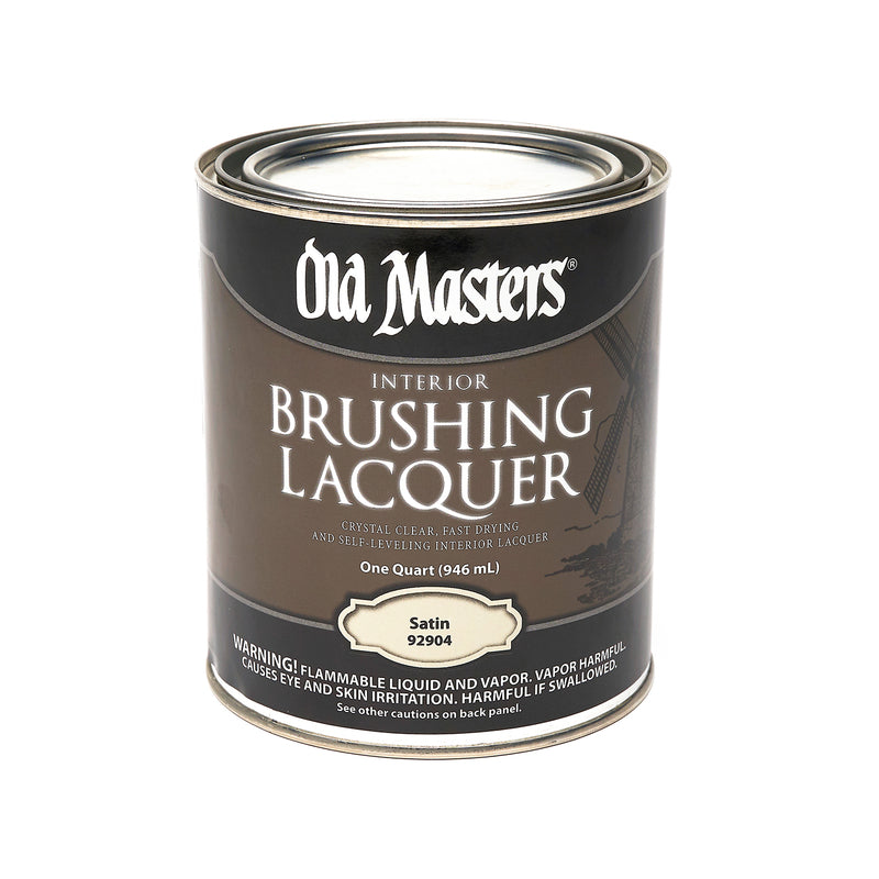 VOGEL PAINT & WAX INC, Old Masters Satin Clear Oil-Bushing Lacquer 1 qt