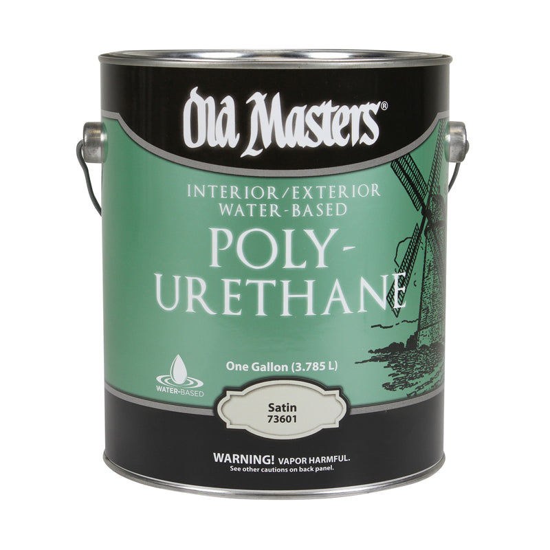 VOGEL PAINT & WAX INC, Old Masters Satin Clear Water-Based Polyurethane 1 gal. (paquet de 2)