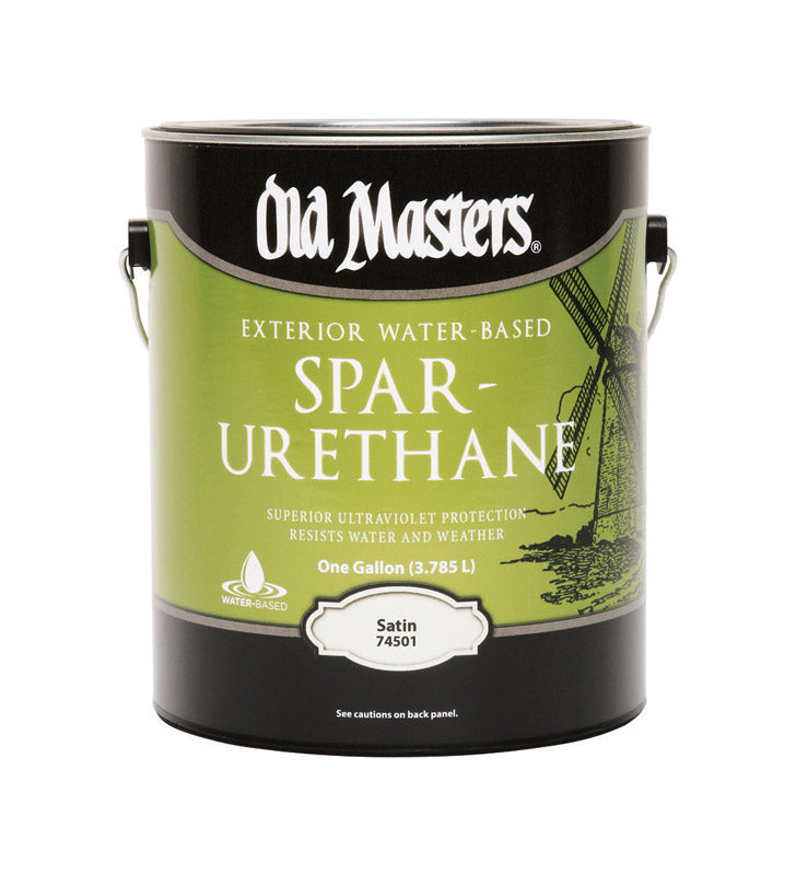 VOGEL PAINT & WAX INC, Old Masters Satin Clear Water-Based Spar Urethane 1 gal.