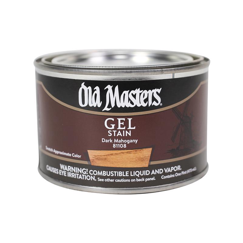 Maîtres anciens, Old Masters Semi-Transparent Dark Mahogany Oil-Based Alkyd Gel Stain 1 pt (Pack of 4)