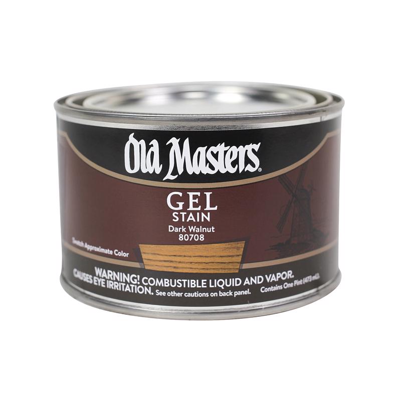 Maîtres anciens, Old Masters Semi-Transparent Dark Walnut Oil-Based Alkyd Gel Stain 1 pt