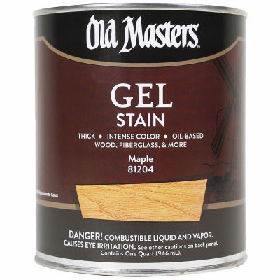 DIAMANT VOGEL INC, Old Masters Semi-Transparent Maple Oil-Based Alkyd Gel Stain 1 qt (Pack 2)