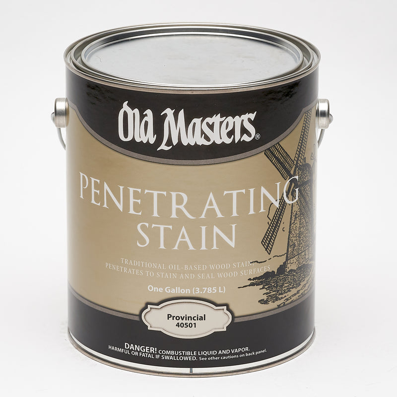 VOGEL PAINT & WAX INC, Old Masters Semi-Transparent Provincial Oil-Based Penetrating Stain 1 gal. (Pack of 2)