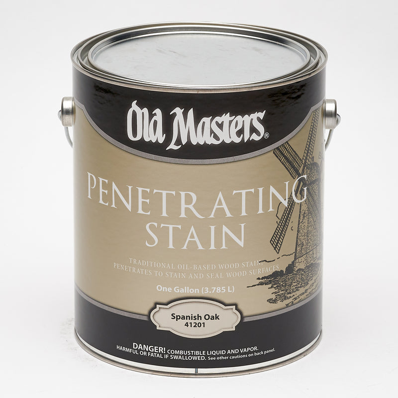 VOGEL PAINT & WAX INC, Old Masters Semi-Transparent Spanish Oak Teinture pénétrante à l'huile 1 gal. (Pack de 2)