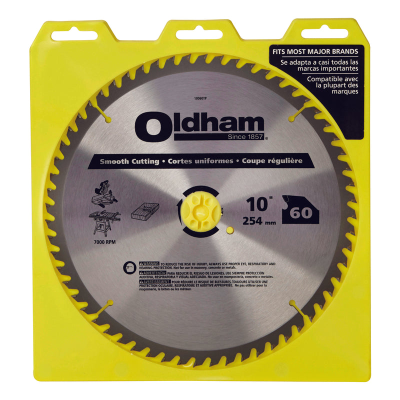 STANLEY/BLACK & DECKER, Oldham 10 in. Dia. x 5/8 in.  Lame de scie circulaire au carbure 60 dents 1 pk