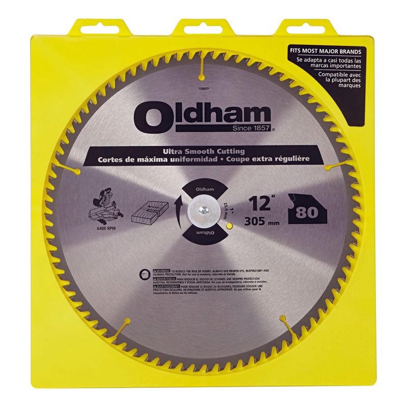 STANLEY/BLACK & DECKER, Oldham 12 in. Dia. x 1 in.  Lame de scie circulaire au carbure 80 dents 1 pk