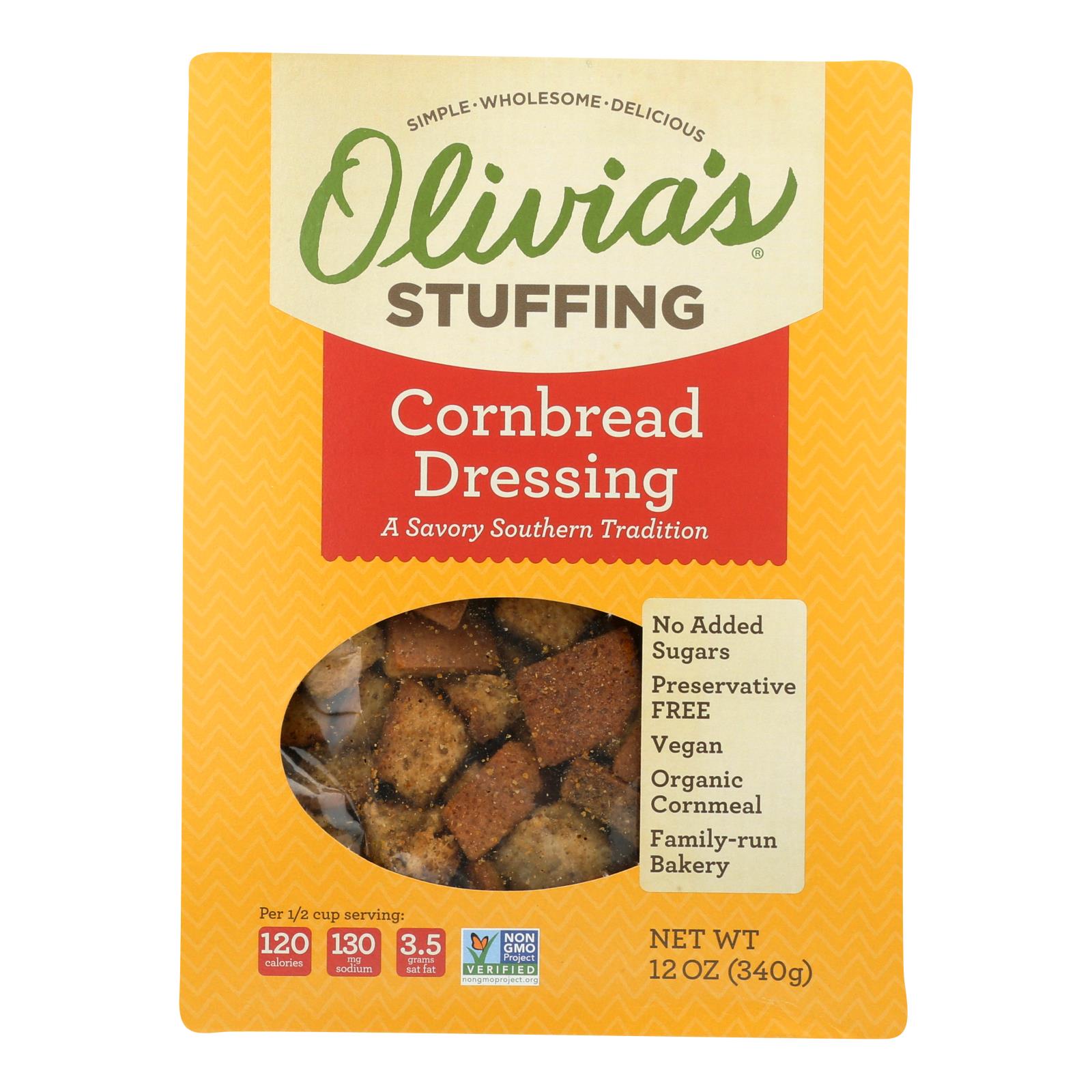 Olivia'S, Olivia's - Pain de maïs pour farce - caisse de 6 - 12 OZ (paquet de 6)