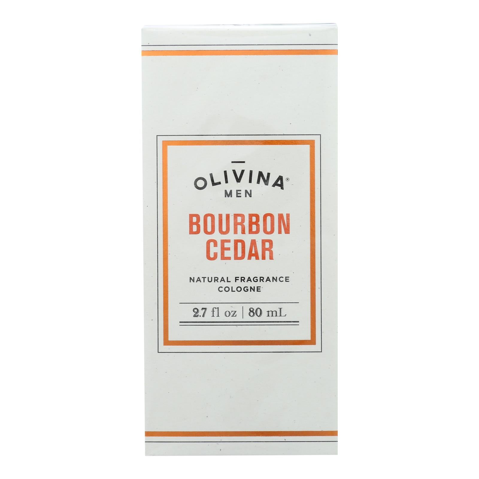 Olivina Hommes, Olivina Homme - Cologne Naturelle Cèdre Bourbon - 2.7 OZ