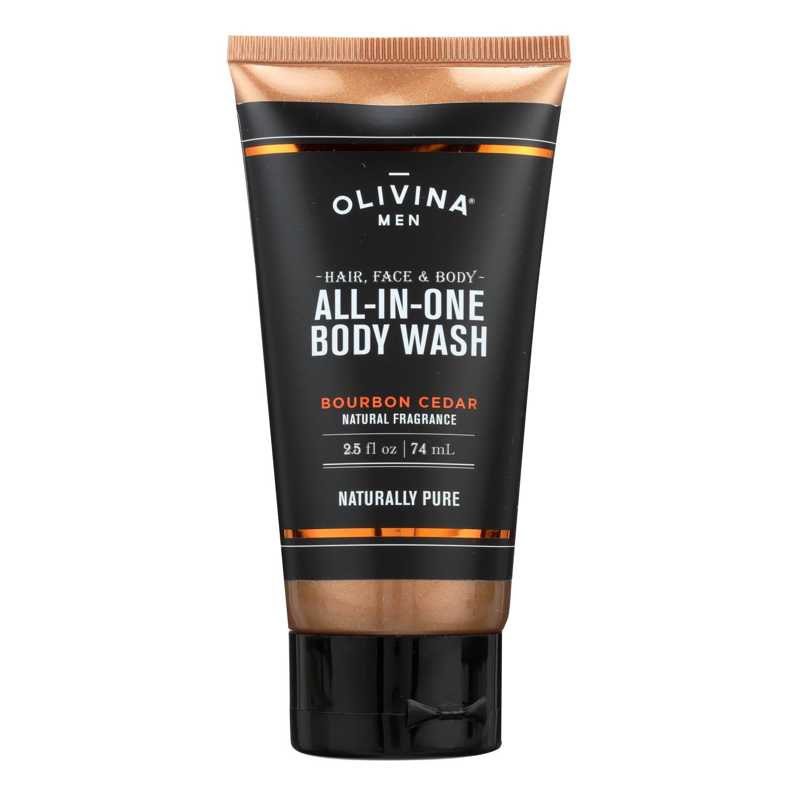 Olivina Hommes, Olivina Men - All In One Wash Bourb Ced - 2.5 OZ