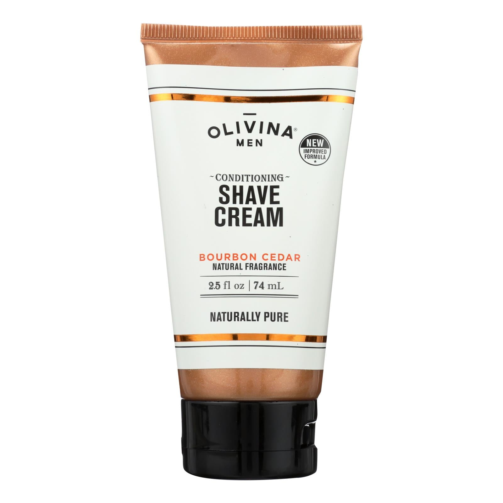 Olivina Hommes, Olivina Men - Crème à raser Cèdre Bourbon - 2.5 OZ