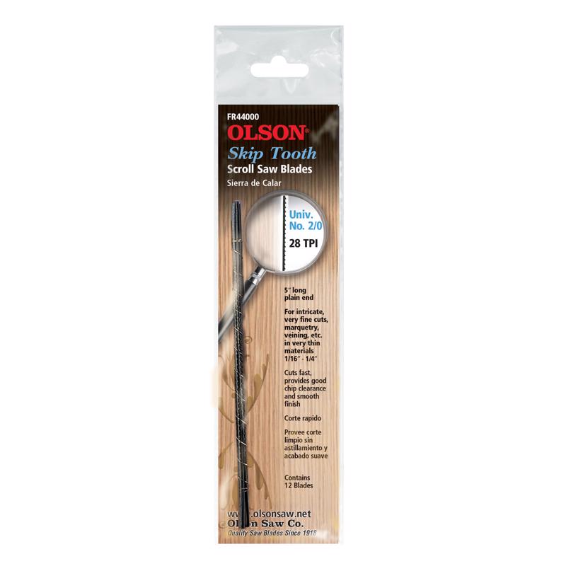 BLACKSTONE INDUSTRIES LLC, Olson 5 in. Lame de scie à chantourner en acier au carbone 28 TPI 12 pk