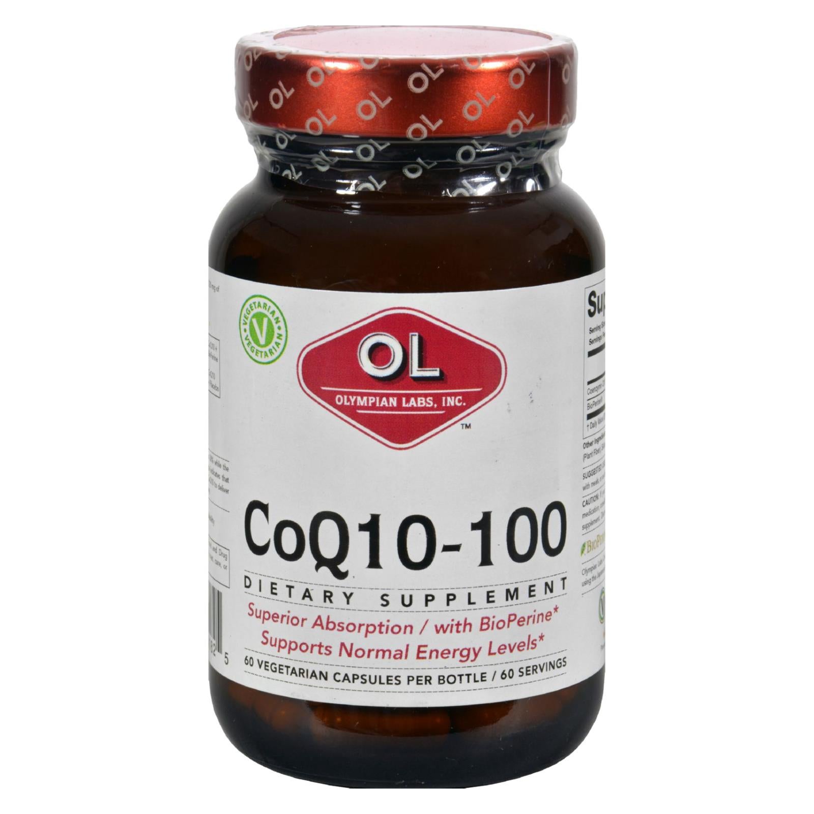 Laboratoires Olympian, Olympian Labs Coenzyme Q10 - 100 mg - 60 Capsules