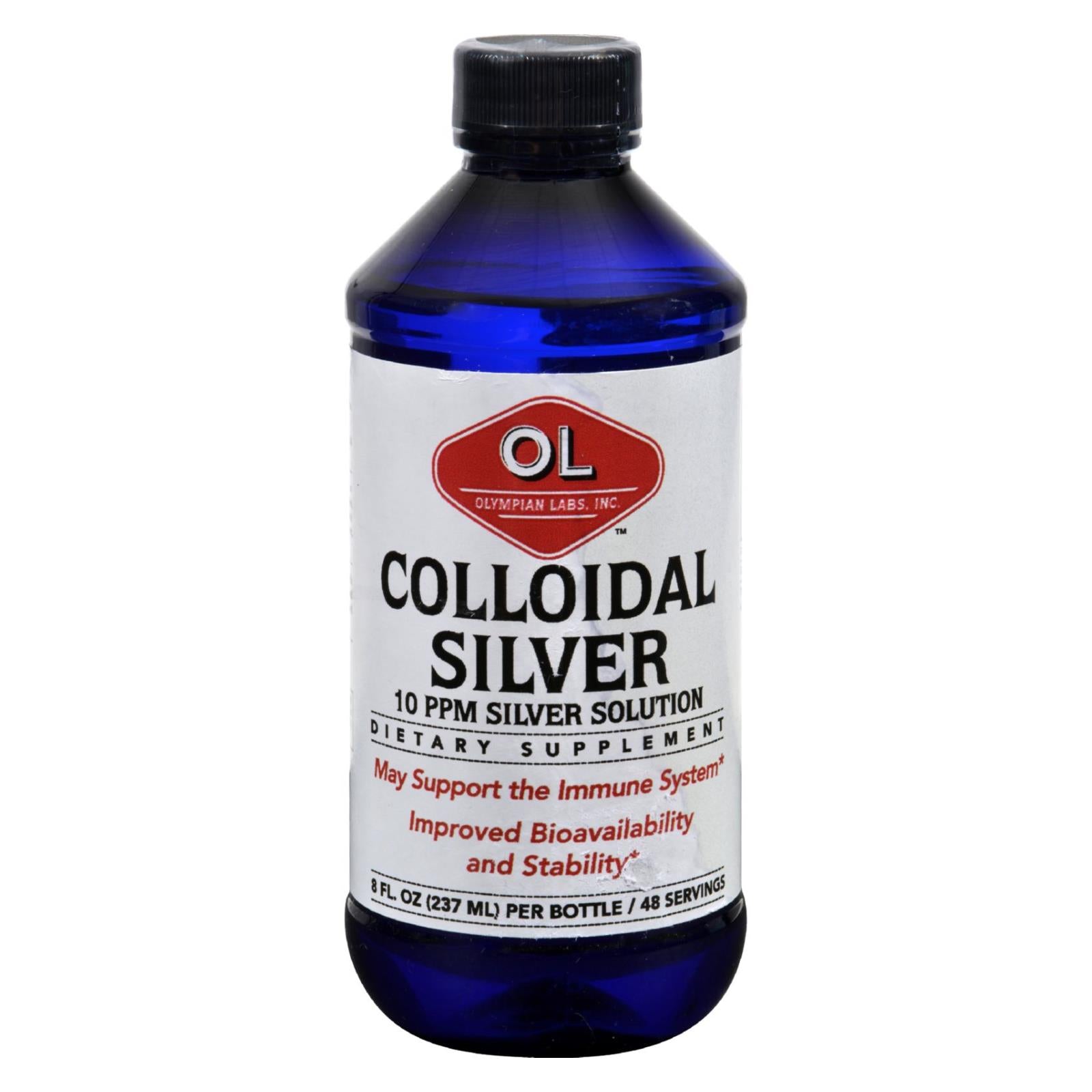 Laboratoires Olympian, Olympian Labs Colloidal Silver - 10 ppm - 8 fl oz