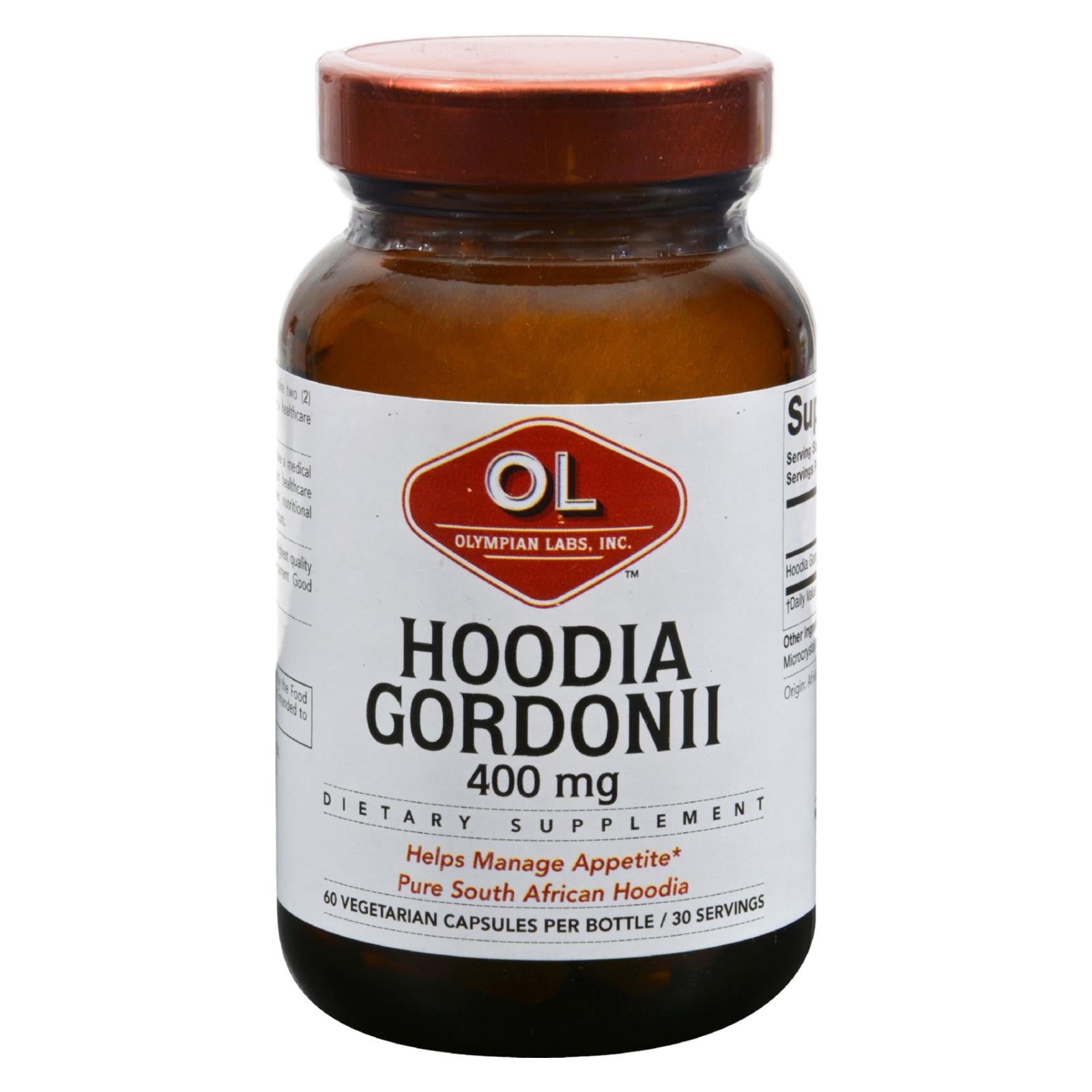 Laboratoires Olympian, Olympian Labs Hoodia Gordonii - 60 Capsules