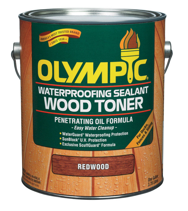 PPG-OLYMPIC/DEFT, Olympic Deck, Fence & Siding Imperméabilisant à base d'huile pour bois de séquoia à faible lustre 1 gal (paquet de 4)