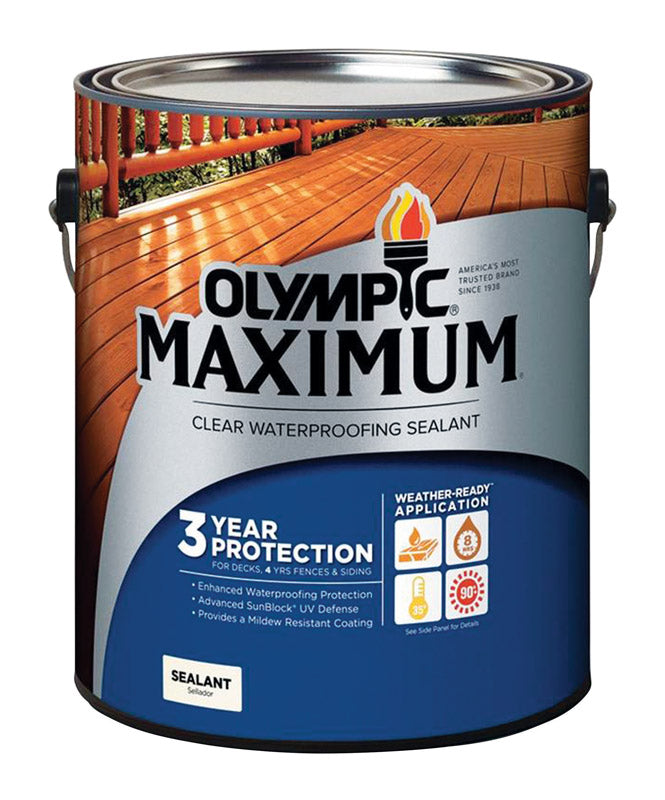 PPG-OLYMPIQUE/DEFT, Olympic Maximum Clear Imperméabilisant semi-transparent à base d'huile 1 gal (paquet de 4)