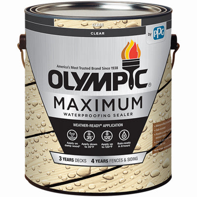 PPG-OLYMPIQUE/DEFT, Olympic Maximum Clear Imperméabilisant semi-transparent à base d'huile 1 gal (paquet de 4)