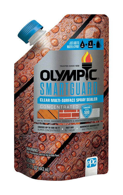 PPG-OLYMPIC/DEFT, Olympic SmartGuard Clear Water-Based Acrylic Transparent Waterproofer 15 oz (paquet de 12).