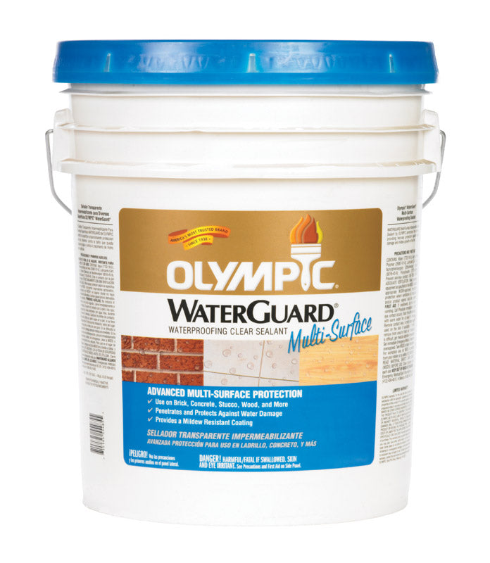 Olympique, Olympic WaterGuard Low Luster Clear Water-Based Multi-Surface Waterproofer 5 gal.