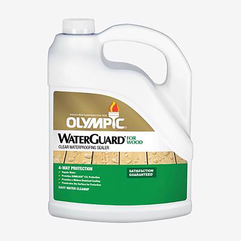 PPG-OLYMPIQUE/DEFT, Olympic WaterGuard Low Luster Clear Waterproofer Oil-Based Wood Protector 1 gal. (Pack of 4)