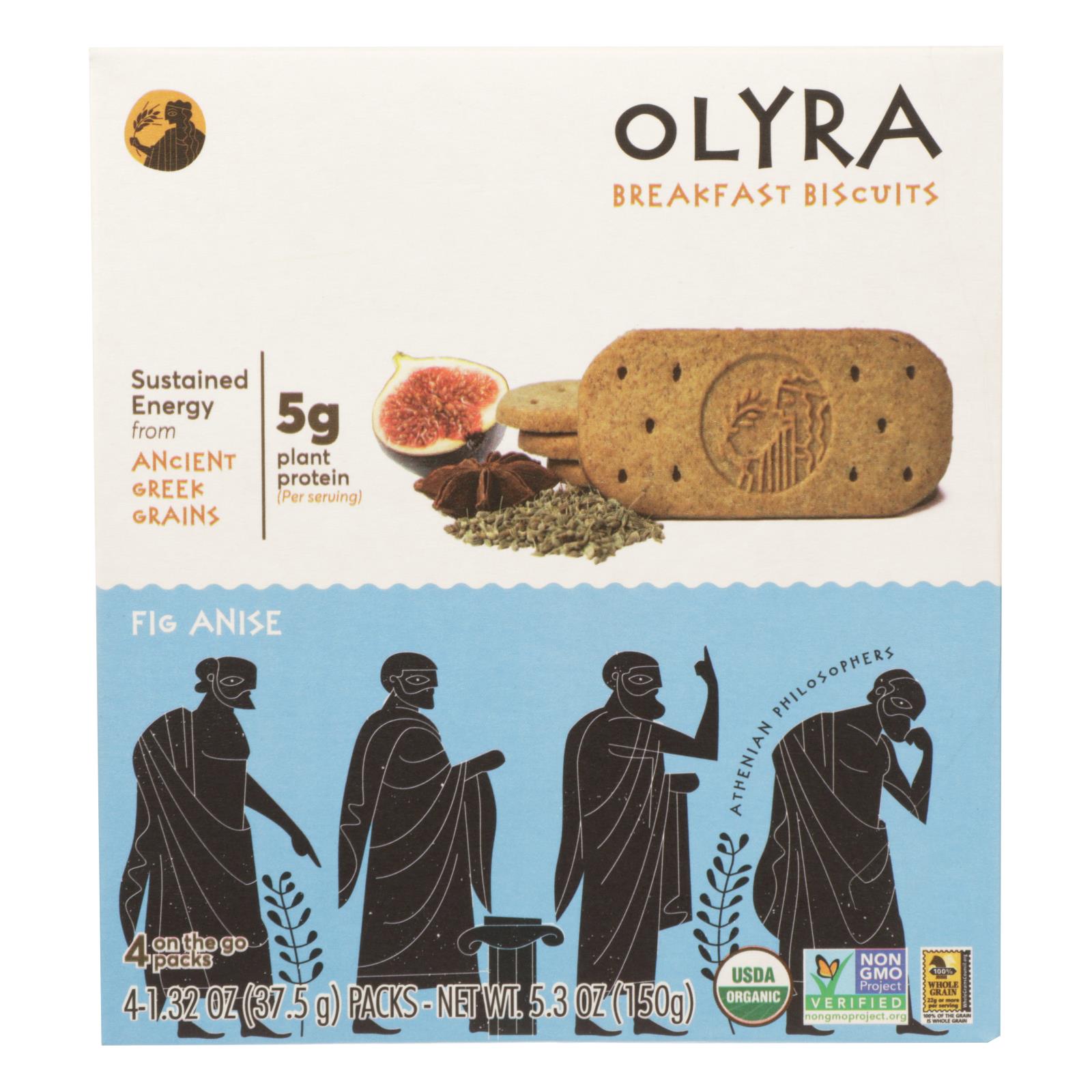 Olyra, Olyra - Biscuit Figue Anis - Lot de 6 - 5.3 OZ (Lot de 6)