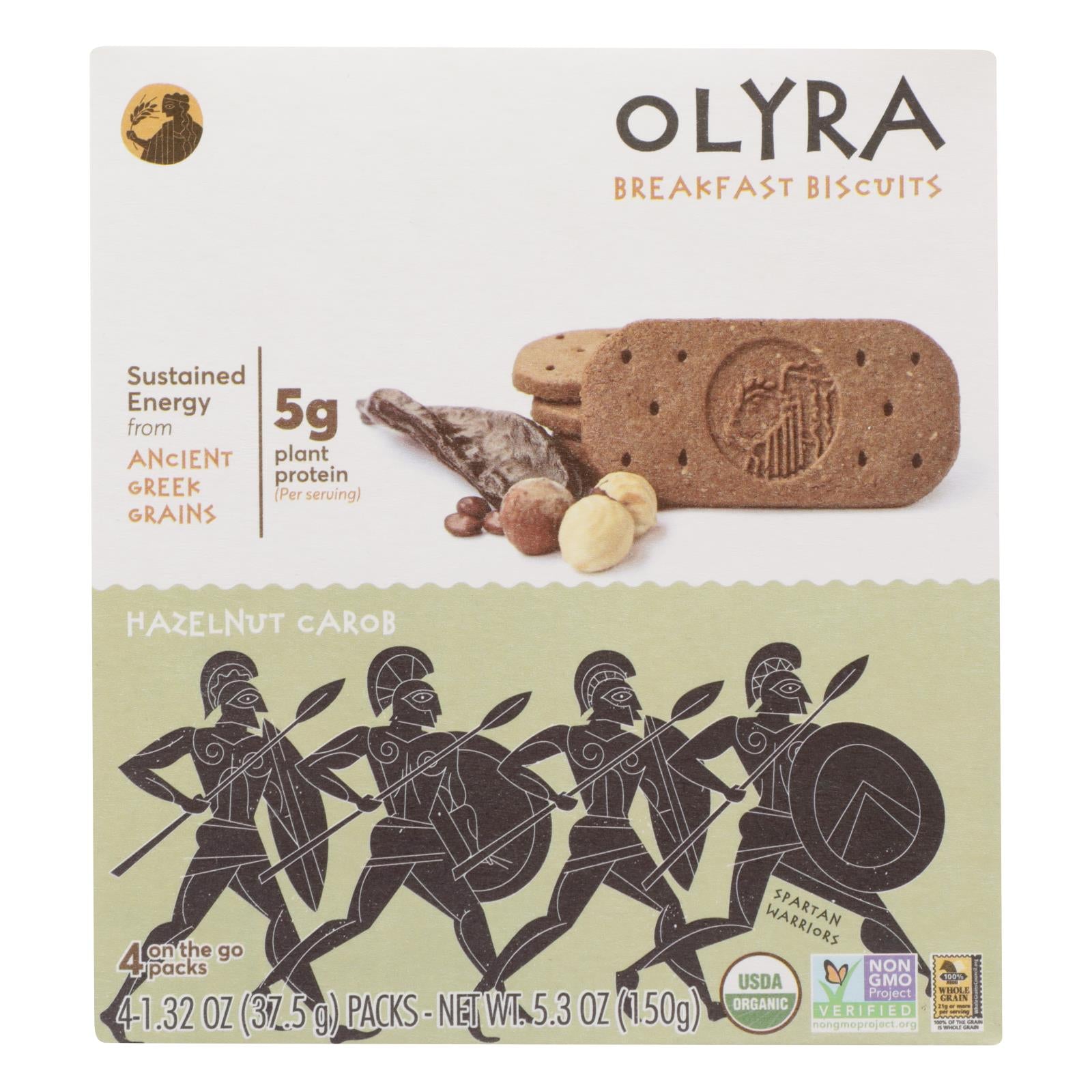 Olyra, Olyra - Biscuit Hzlenut Caroube - Lot de 6 - 5.3 OZ (Lot de 6)